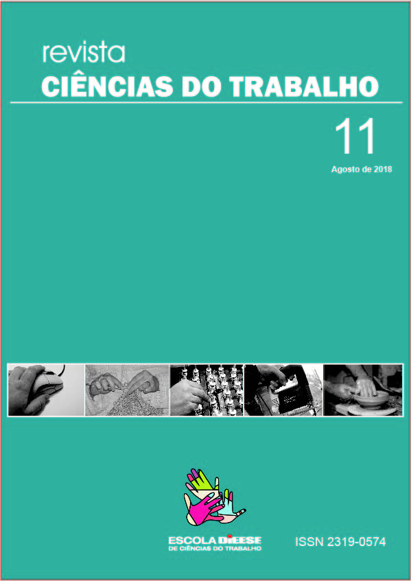					Visualizar n. 11 (2018): Revista Ciências do Trabalho - 11
				